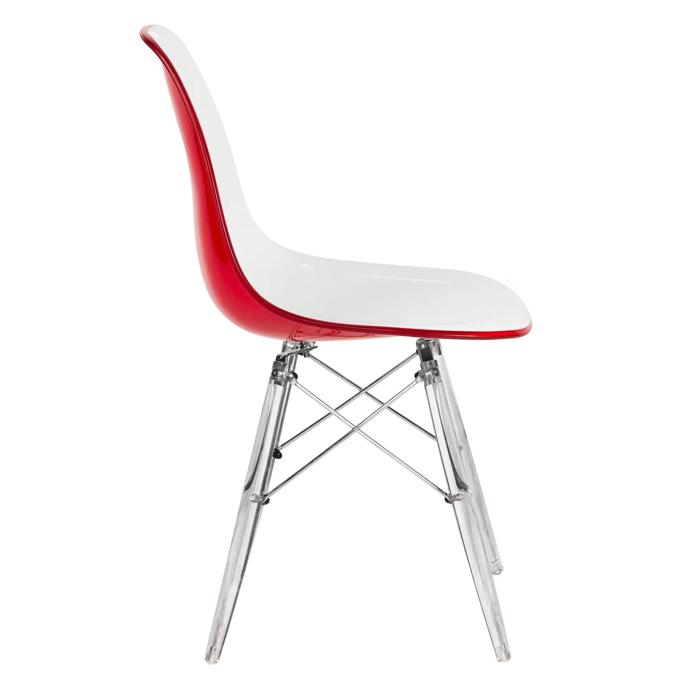 Dover Modern Dining Chair  Molded Side Chair Set of 4