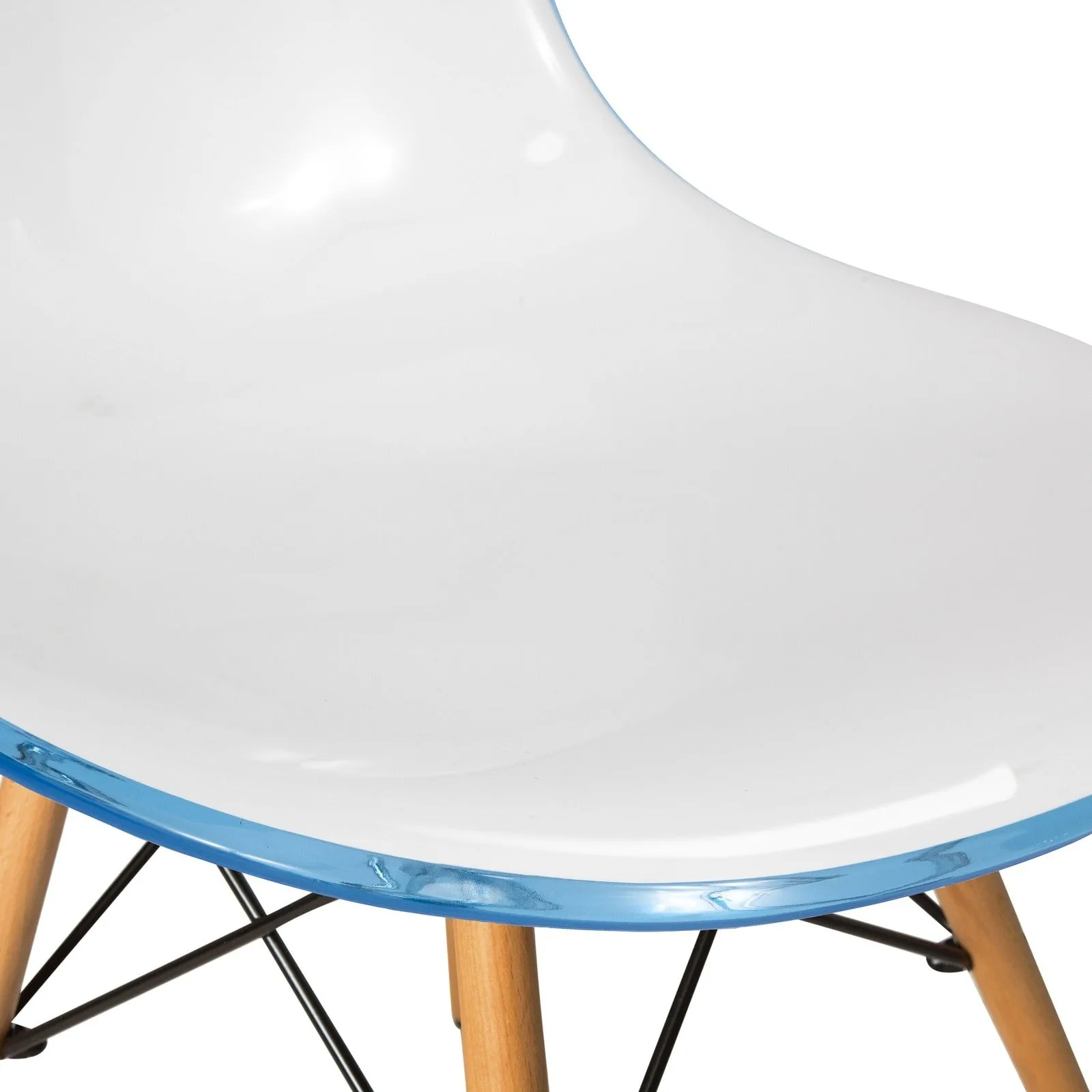 Dover Modern Dining Chair  Molded Side Chair Set of 4