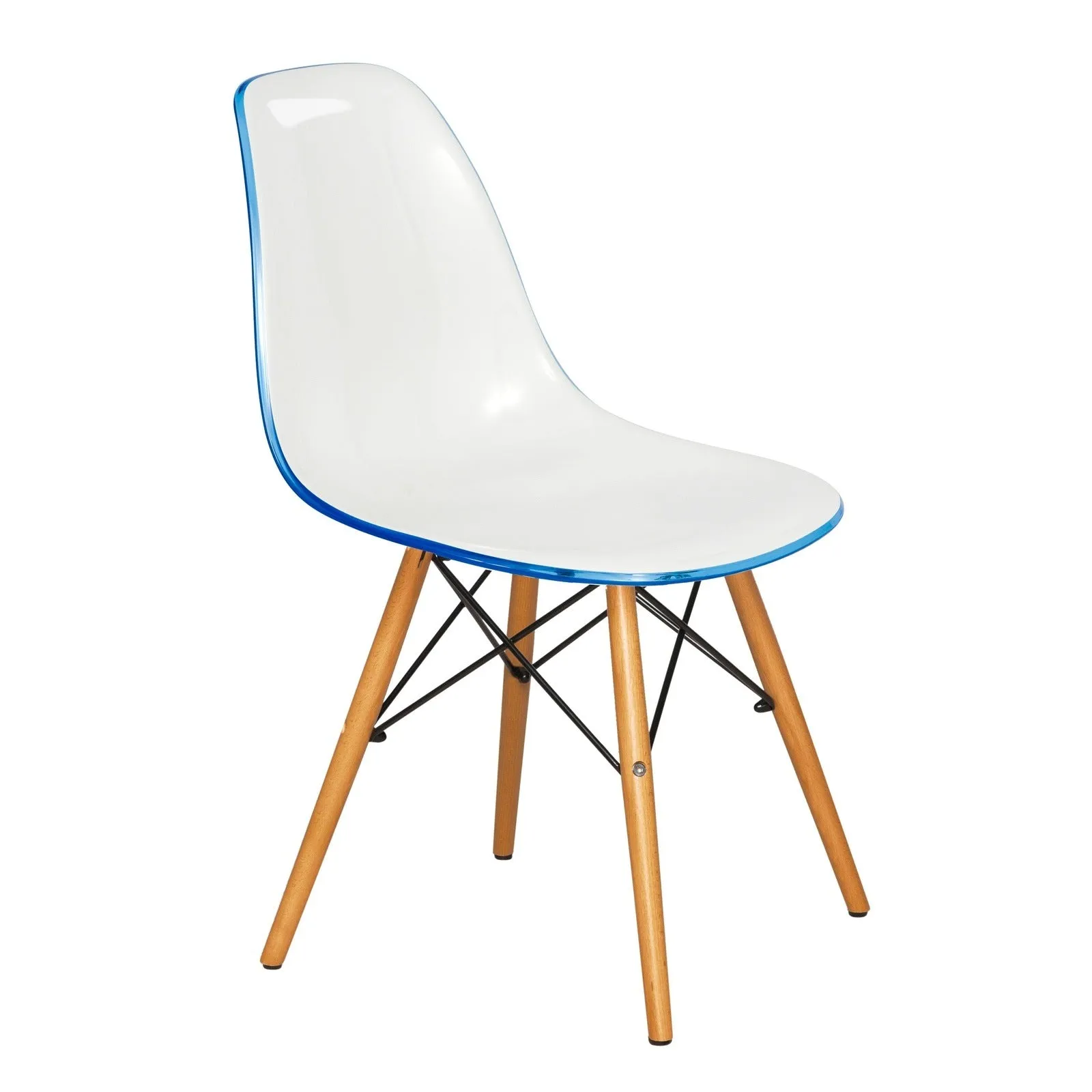 Dover Modern Dining Chair  Molded Side Chair Set of 4