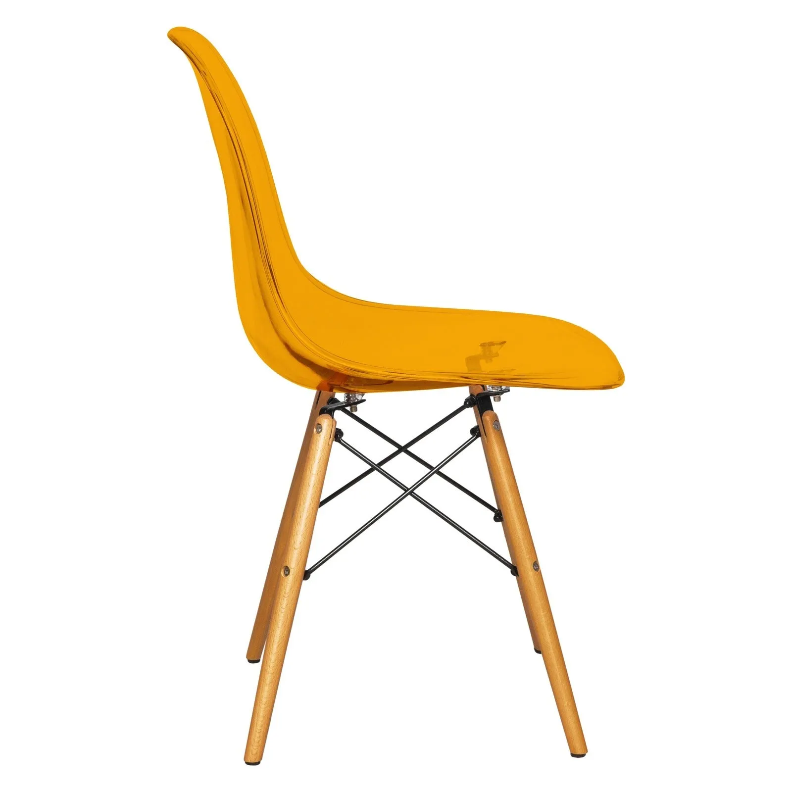 Dover Modern Dining Chair  Molded Side Chair Set of 4