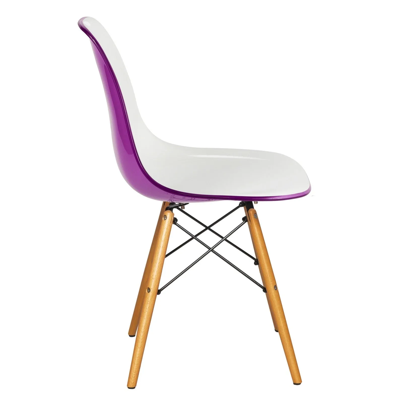 Dover Modern Dining Chair  Molded Side Chair Set of 4