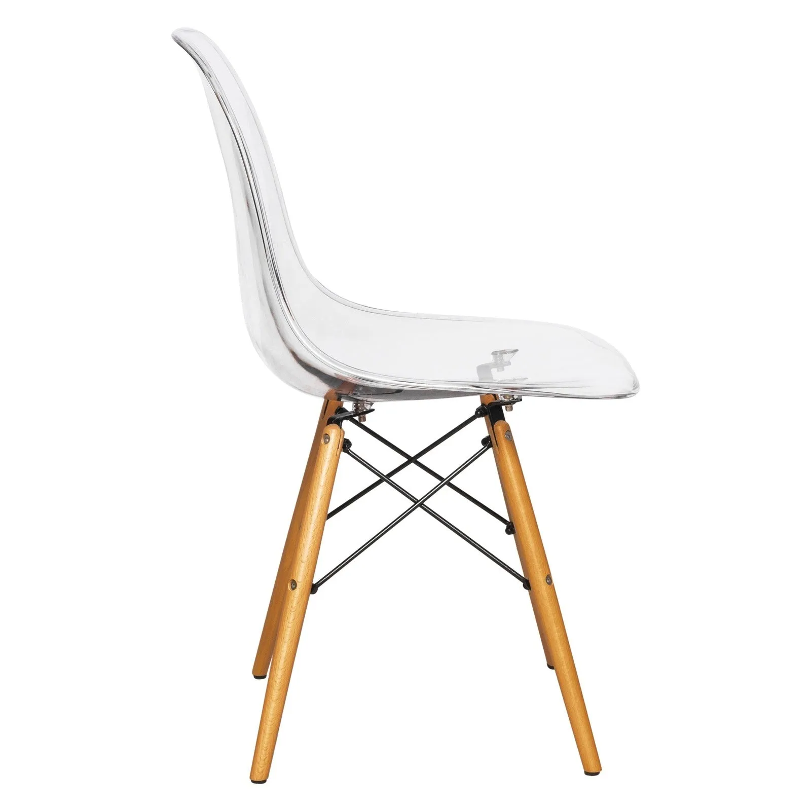 Dover Modern Dining Chair  Molded Side Chair Set of 4