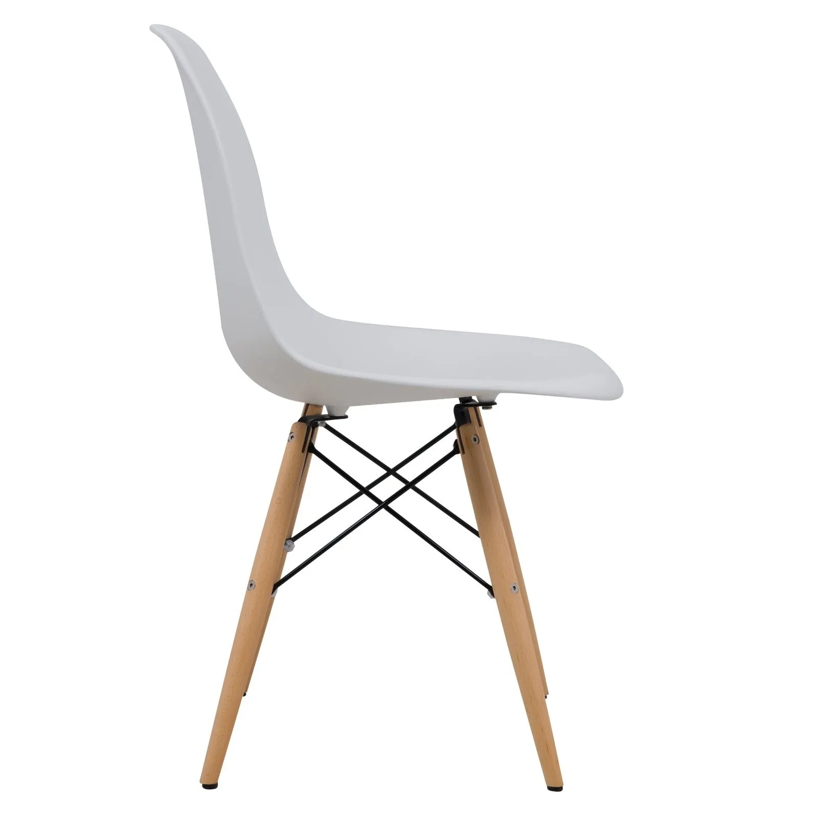 Dover Modern Dining Chair  Molded Side Chair Set of 4