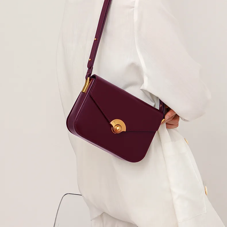 Elegant Women's Satchel Shoulder Bag Leather Crossbody For Women
