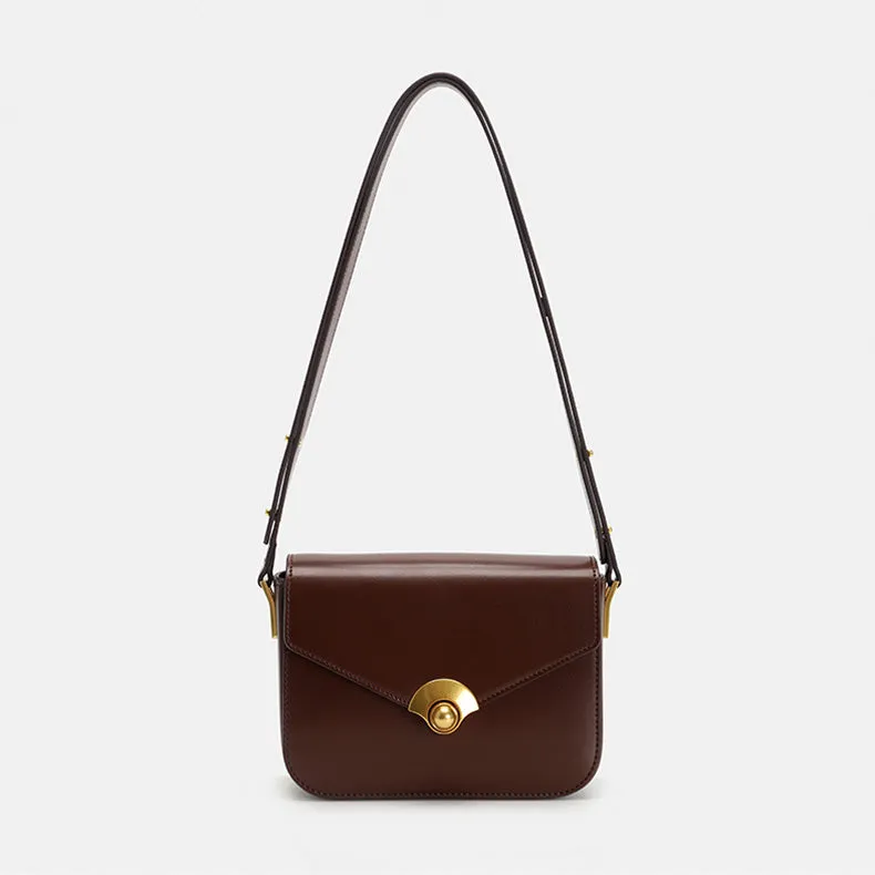 Elegant Women's Satchel Shoulder Bag Leather Crossbody For Women