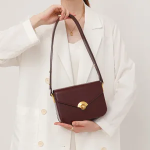 Elegant Women's Satchel Shoulder Bag Leather Crossbody For Women
