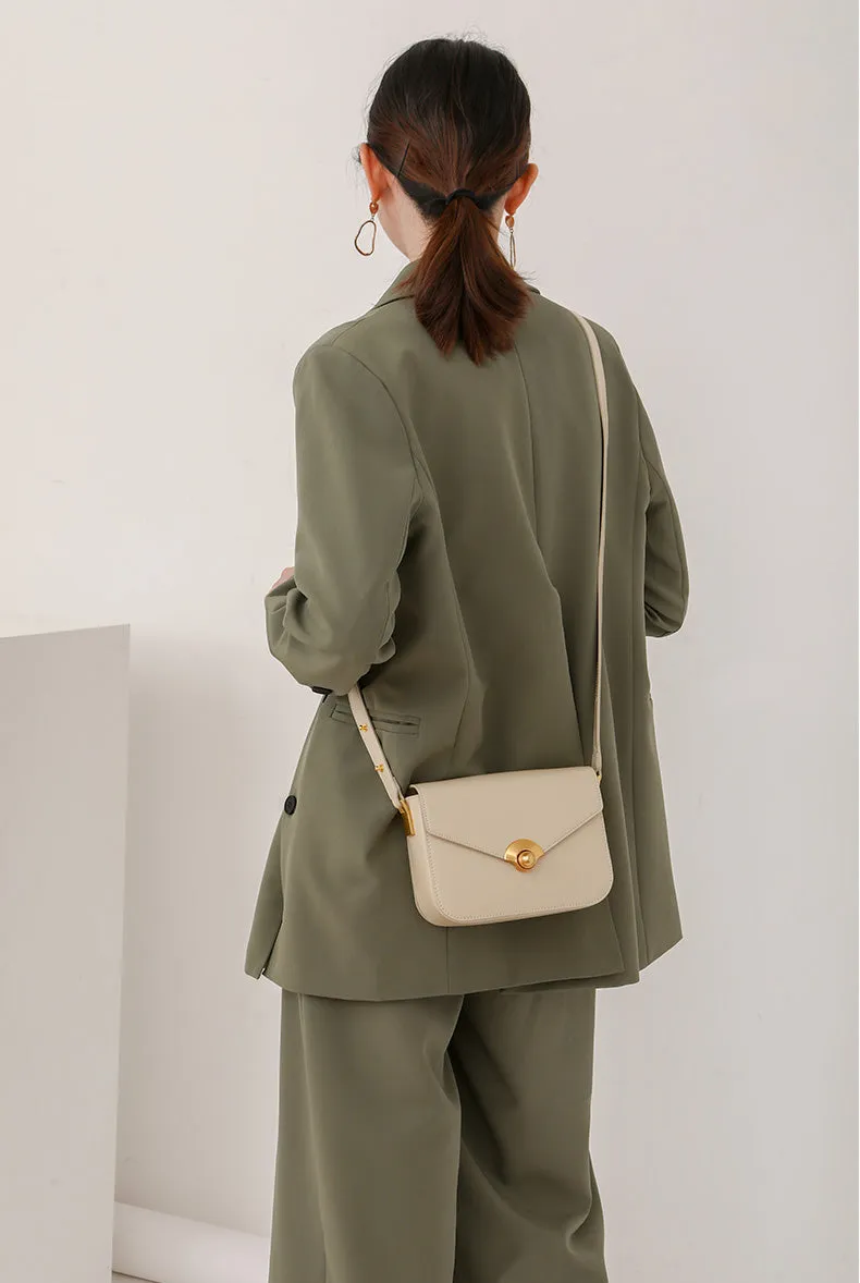 Elegant Women's Satchel Shoulder Bag Leather Crossbody For Women