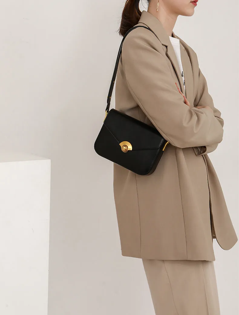 Elegant Women's Satchel Shoulder Bag Leather Crossbody For Women