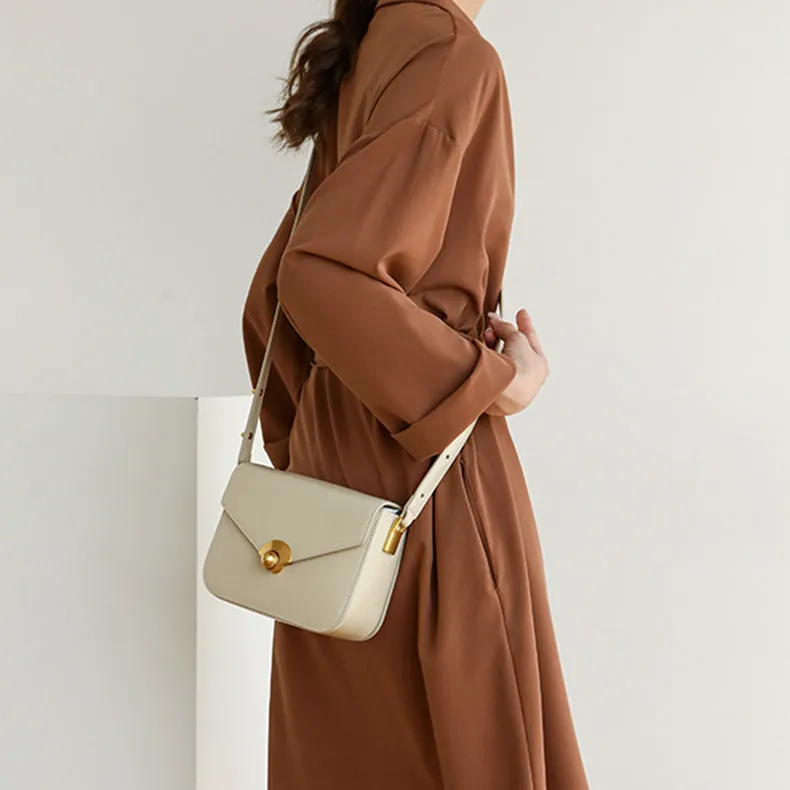 Elegant Women's Satchel Shoulder Bag Leather Crossbody For Women
