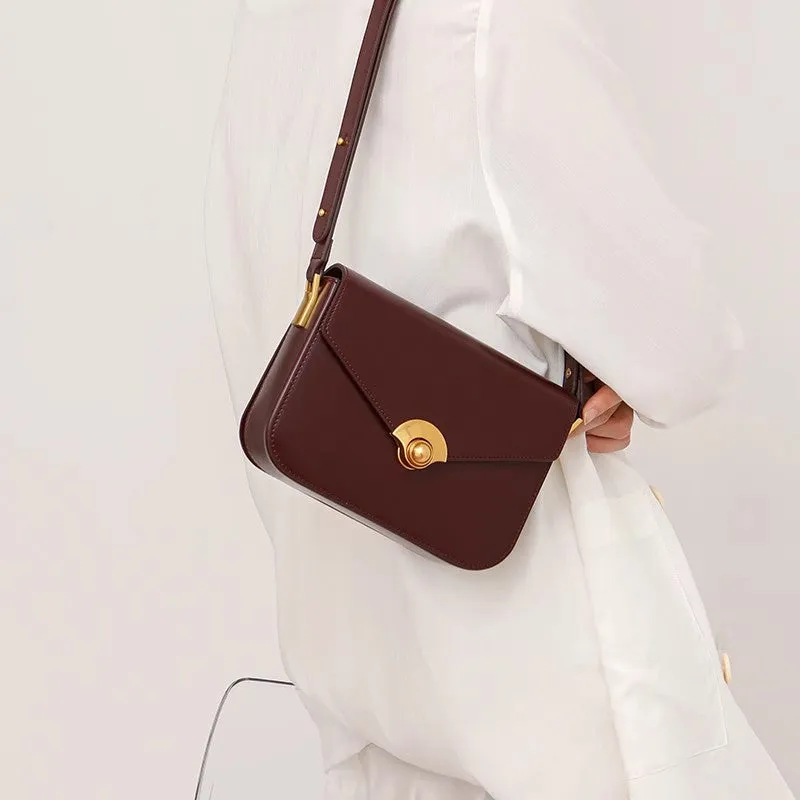 Elegant Women's Satchel Shoulder Bag Leather Crossbody For Women