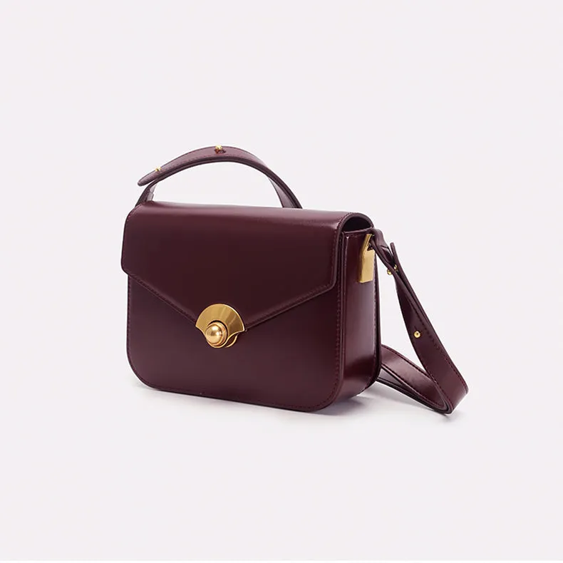 Elegant Women's Satchel Shoulder Bag Leather Crossbody For Women