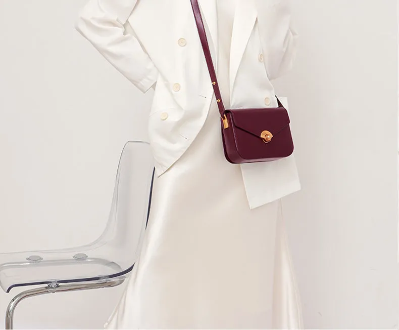 Elegant Women's Satchel Shoulder Bag Leather Crossbody For Women