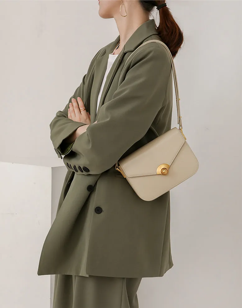 Elegant Women's Satchel Shoulder Bag Leather Crossbody For Women