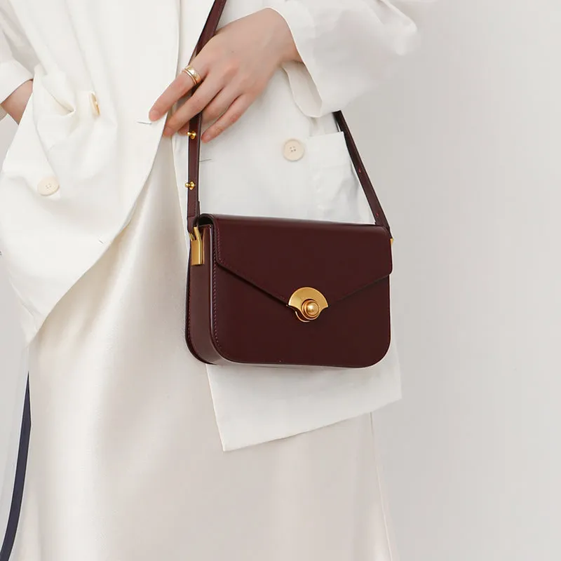 Elegant Women's Satchel Shoulder Bag Leather Crossbody For Women