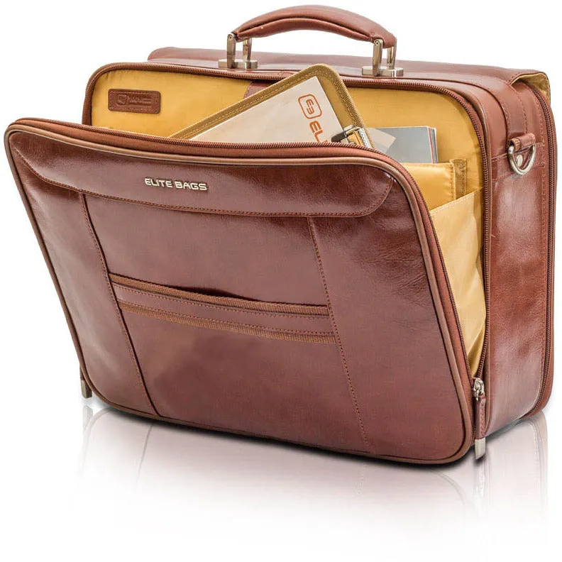 Elite Doctor’s Medical Bag – Brown Leather - CLEARANCE