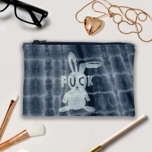 F*ck Bunny Tie Dye, Cosmetic Bag, handmade, unique makeup bag, Fuck Bunny