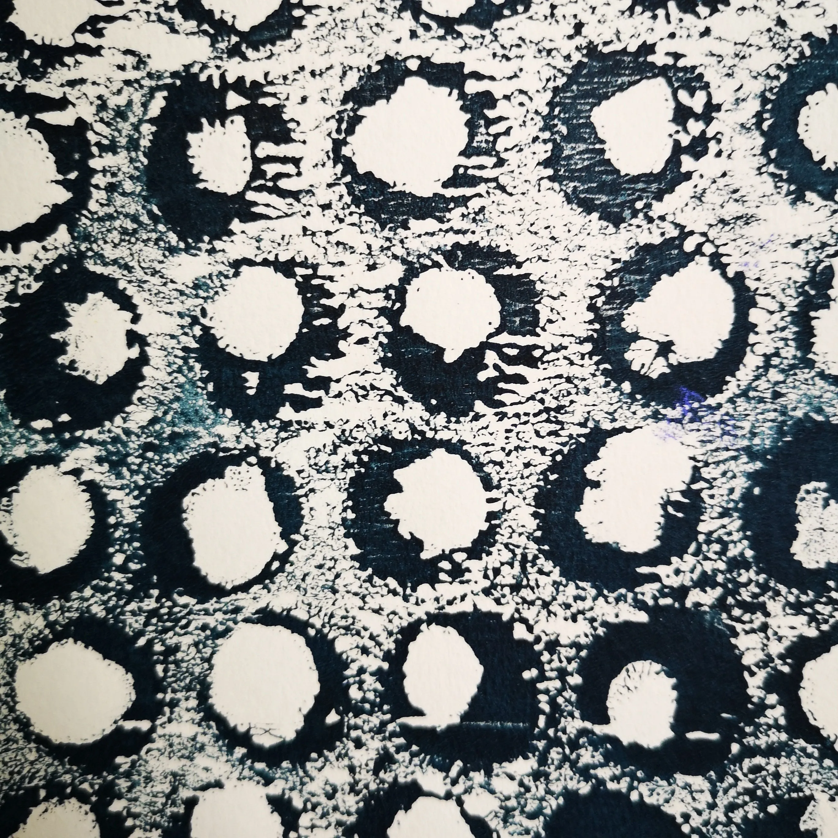Felt blanket with circle cut outs - large holes