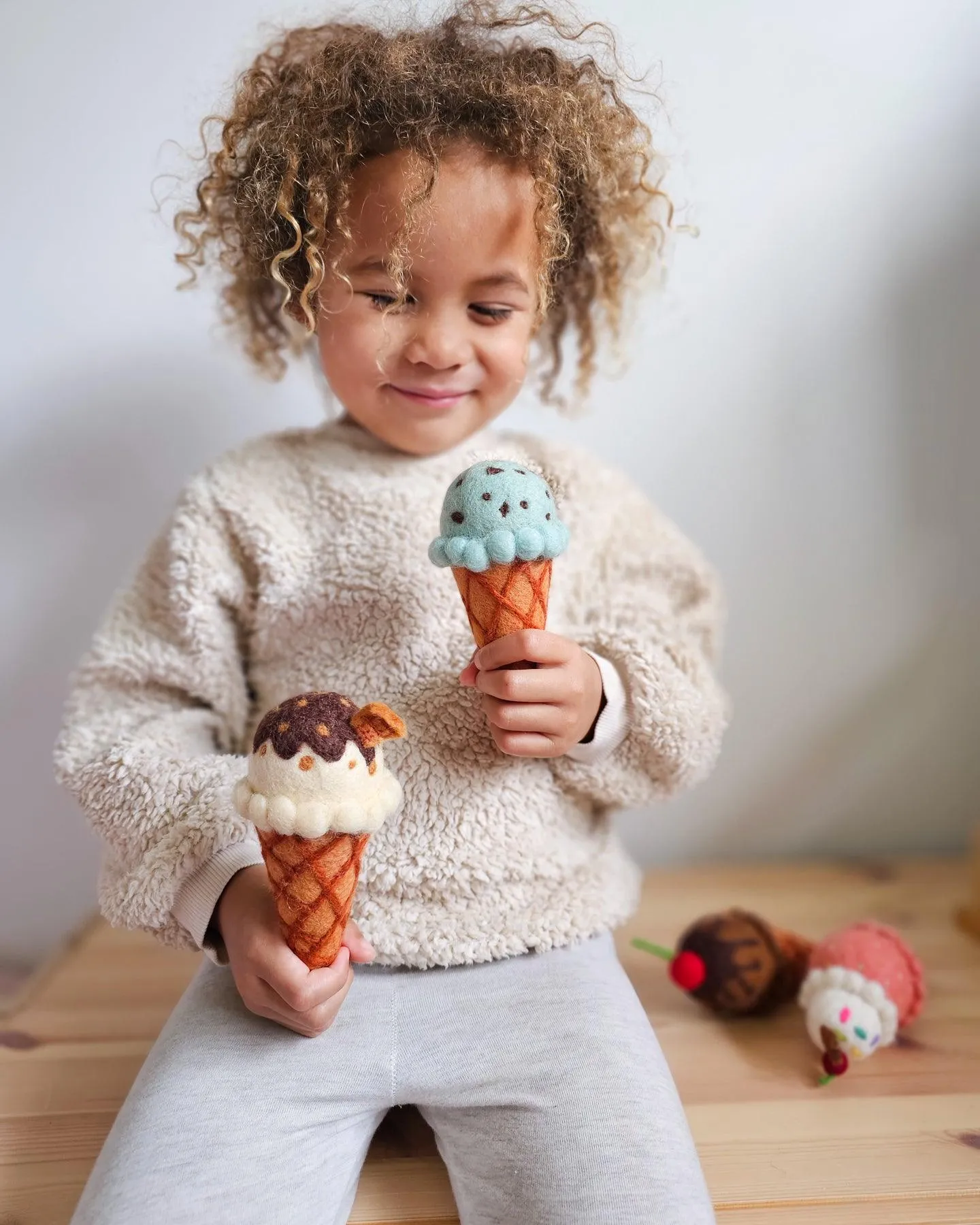 Felt Mint Chocolate Chip Ice Cream