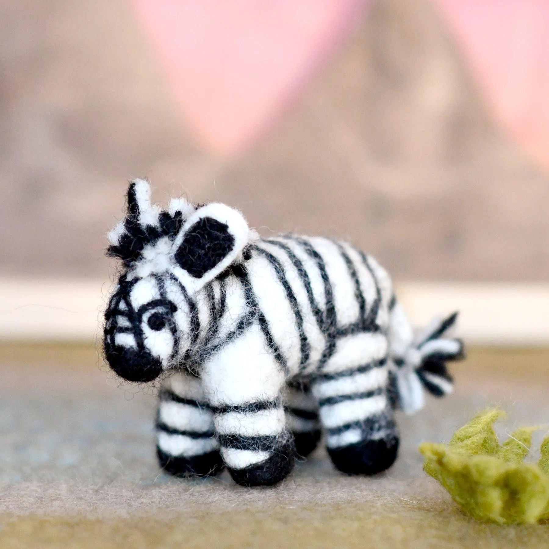 Felt Safari Zebra Toy