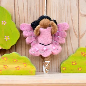 Felt Waldorf Ballerina - Pink Dress