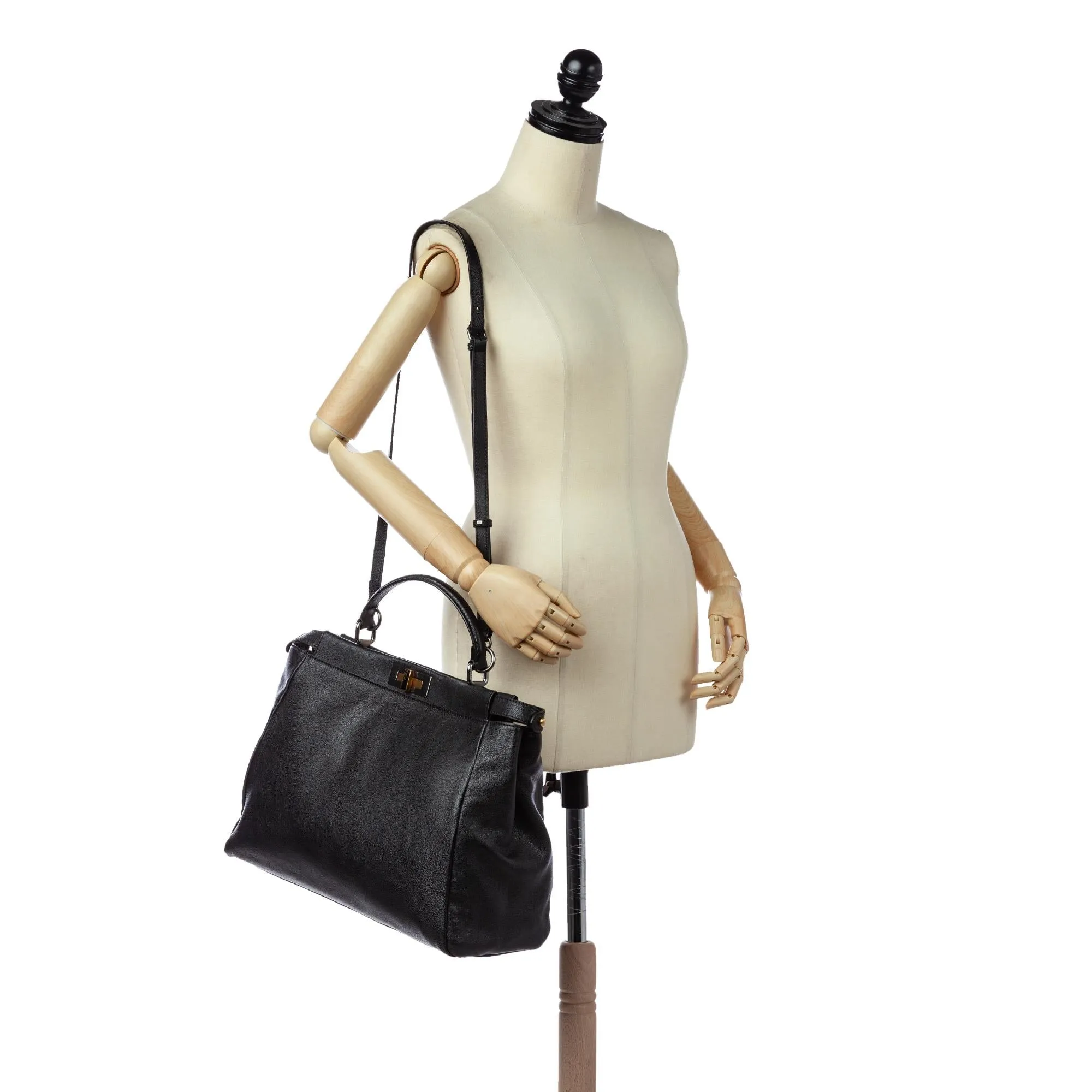 Fendi Peekaboo Leather Satchel (SHG-32463)