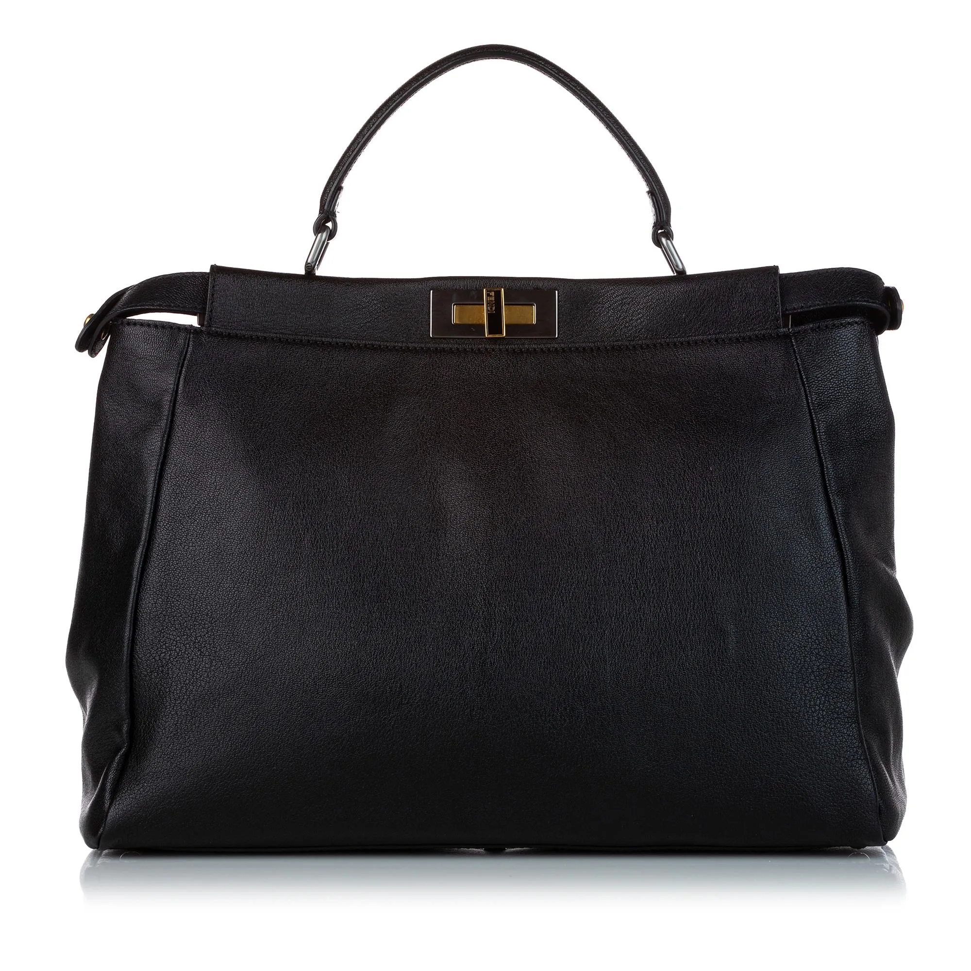 Fendi Peekaboo Leather Satchel (SHG-32463)