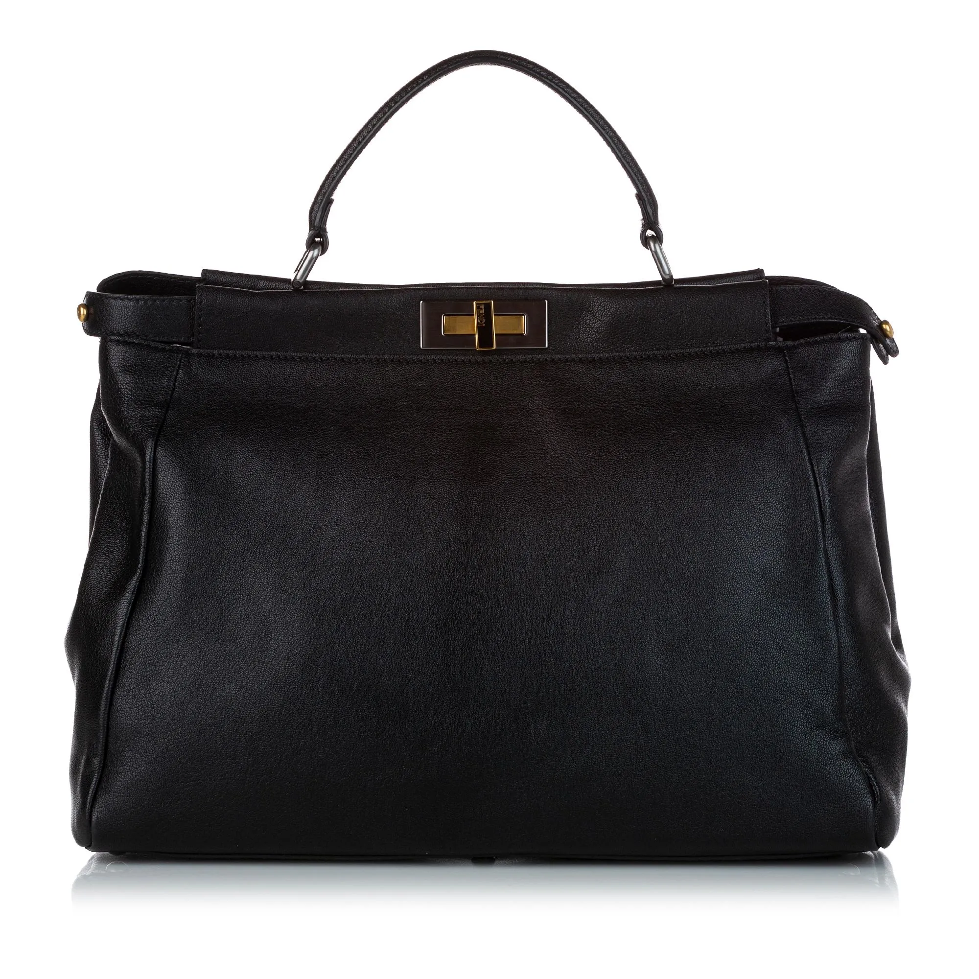 Fendi Peekaboo Leather Satchel (SHG-32463)