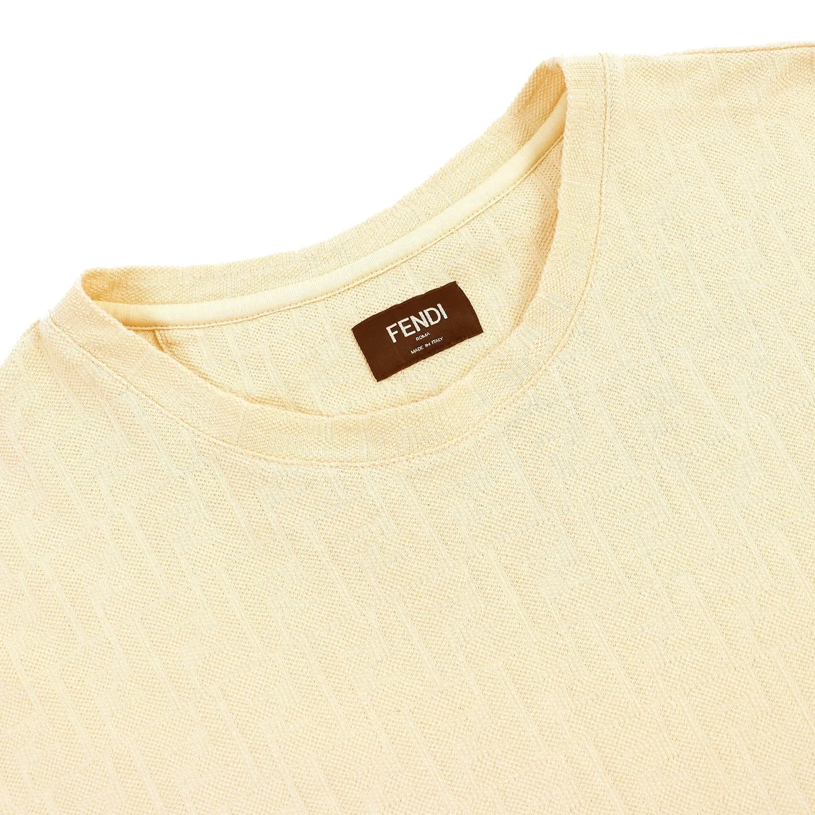 FENDI Short sleeve T-shirt FY0936 cotton beige M