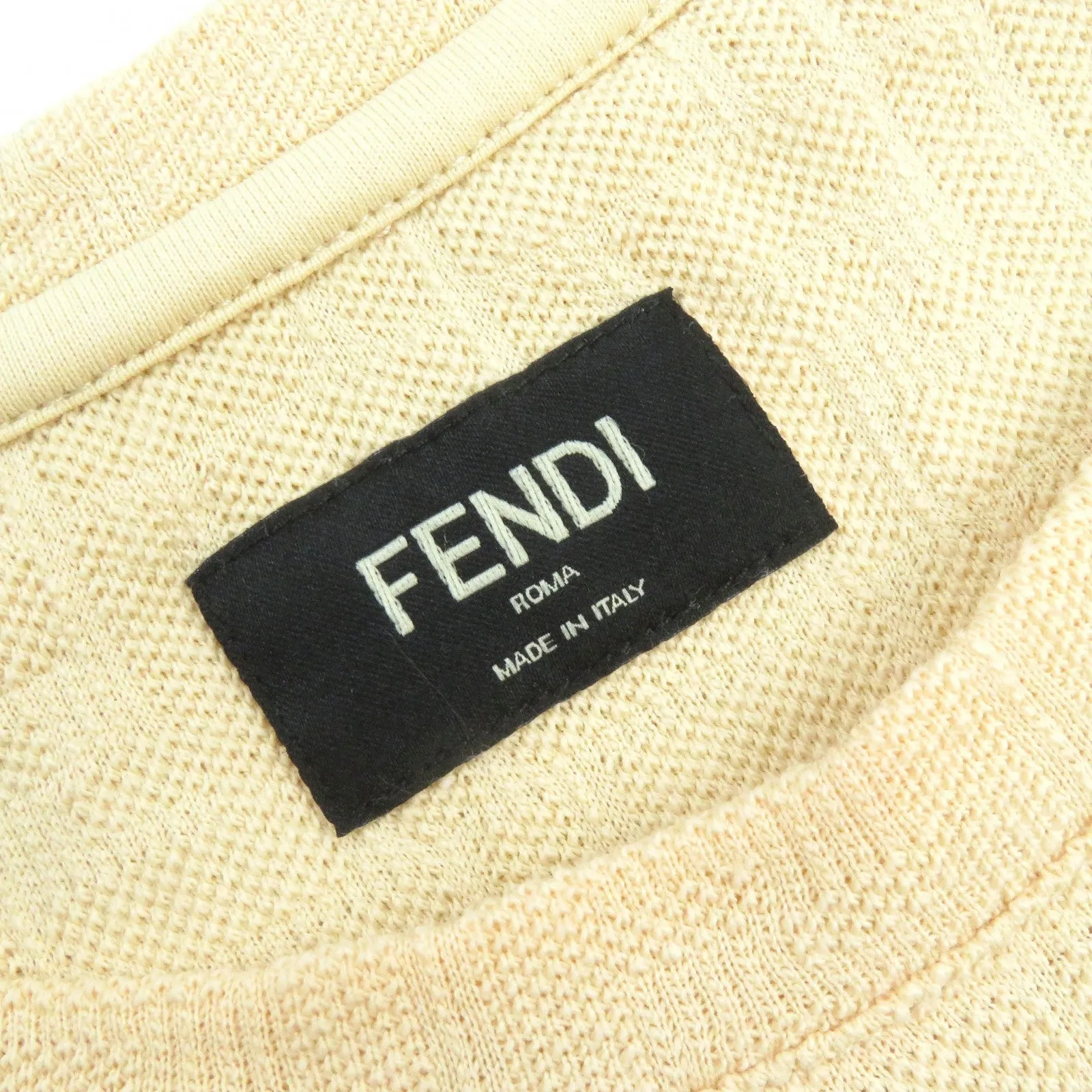 FENDI Short sleeve T-shirt FY0936 cotton beige M