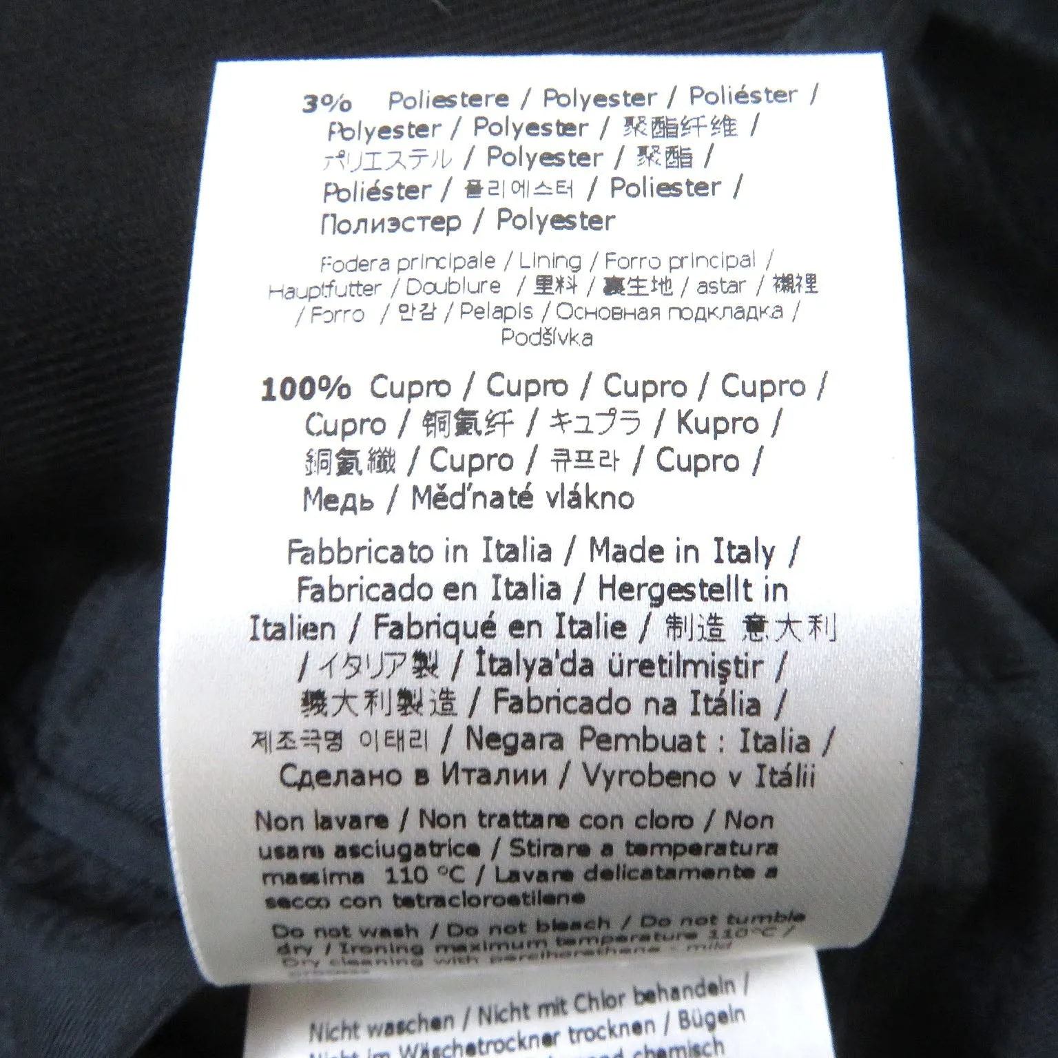 FENDI tailored jacket FJ0641 Outer: 97% wool, Outer: 3% polyester, Lining: 100% cupra black Double-breasted Gabardine Blazer mens 48 Used