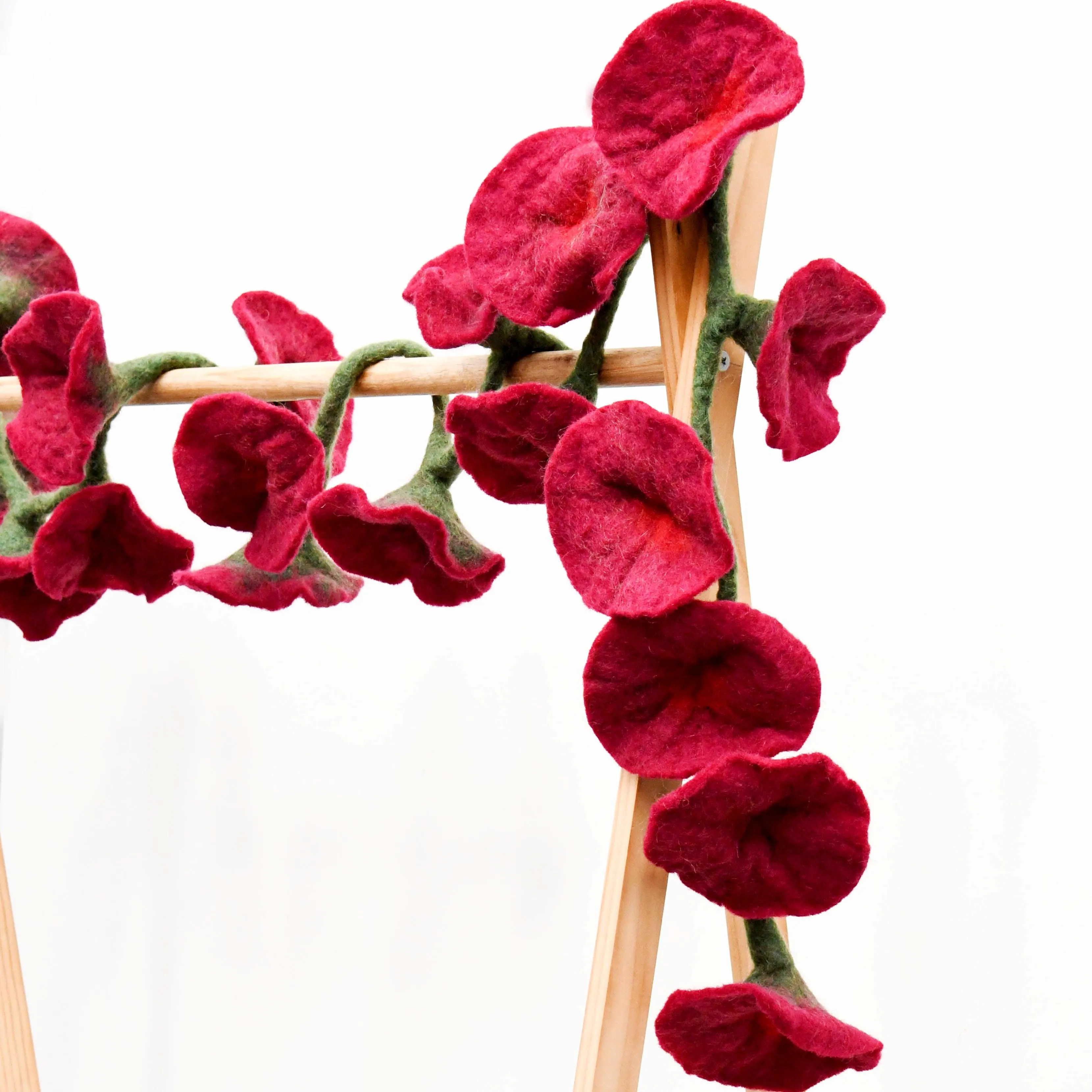 Flower Garland - Maroon