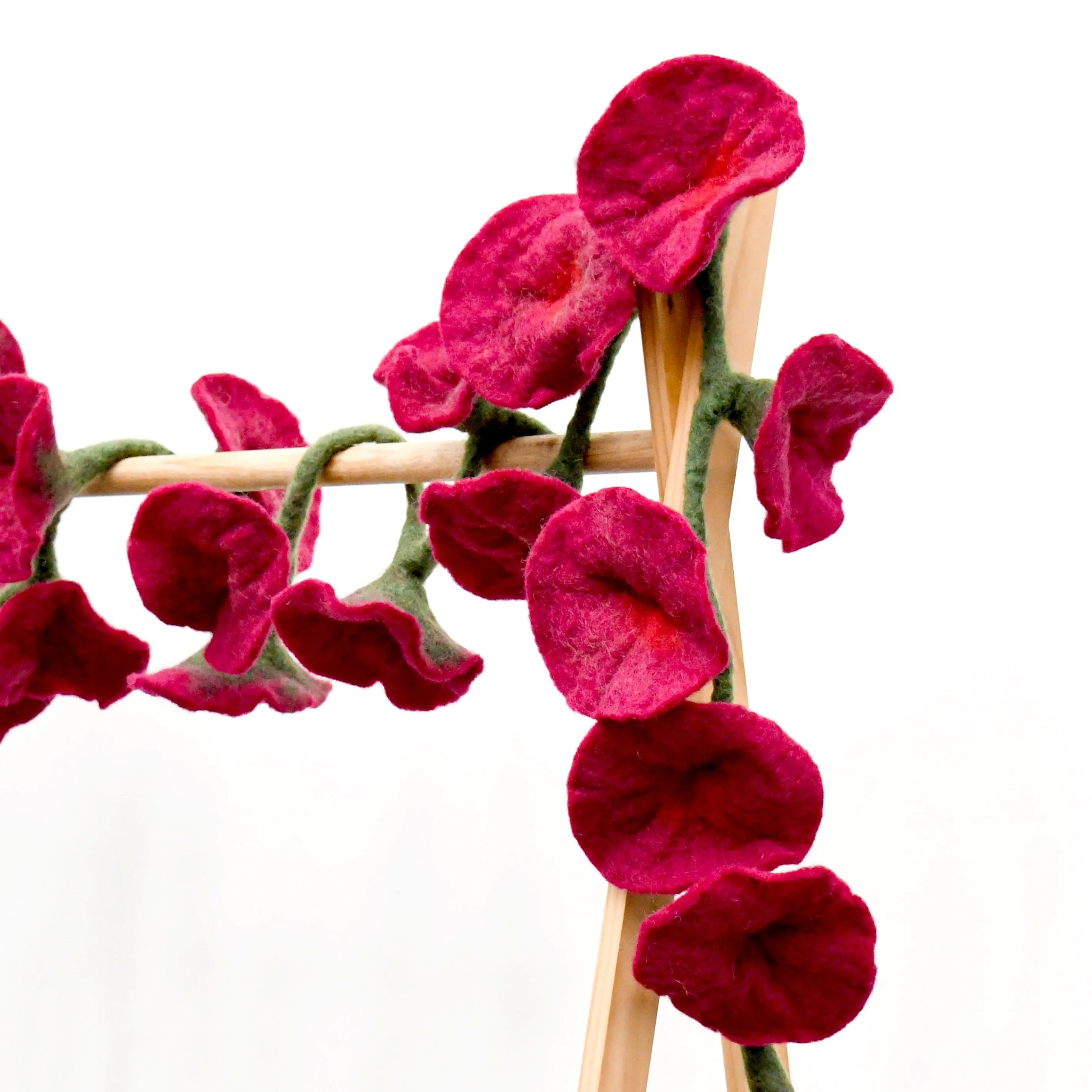 Flower Garland - Maroon