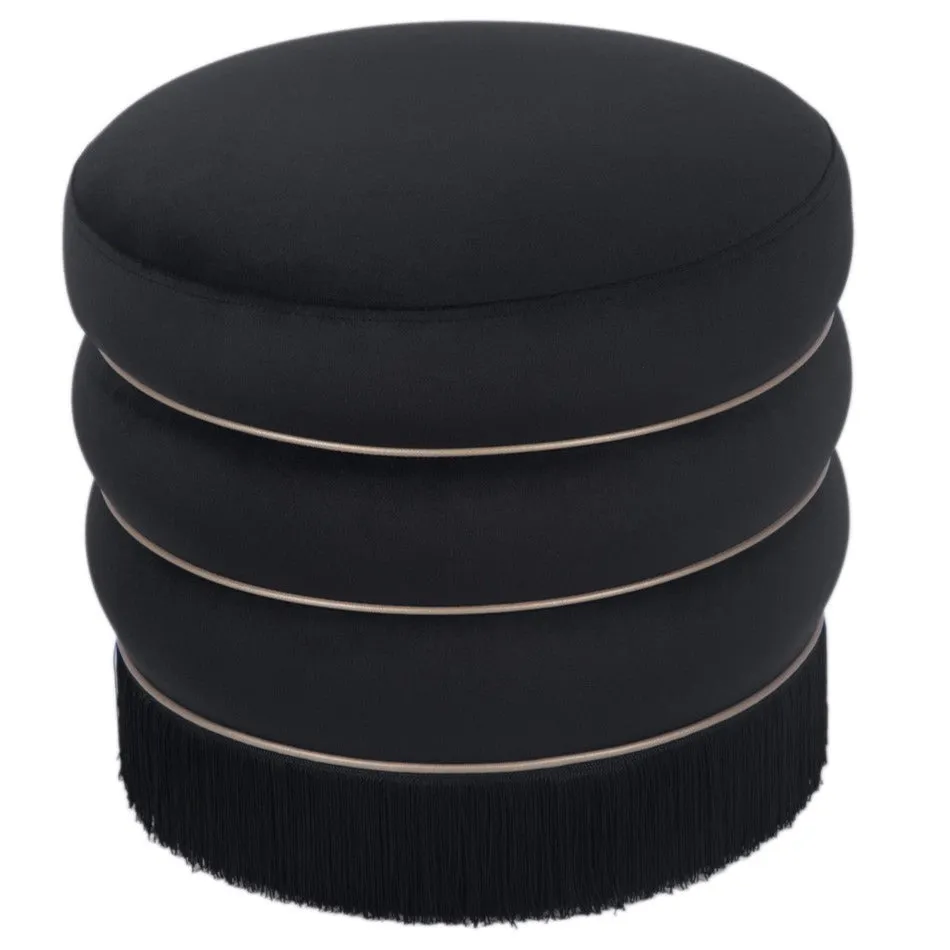 Frankie Velvet Ottoman