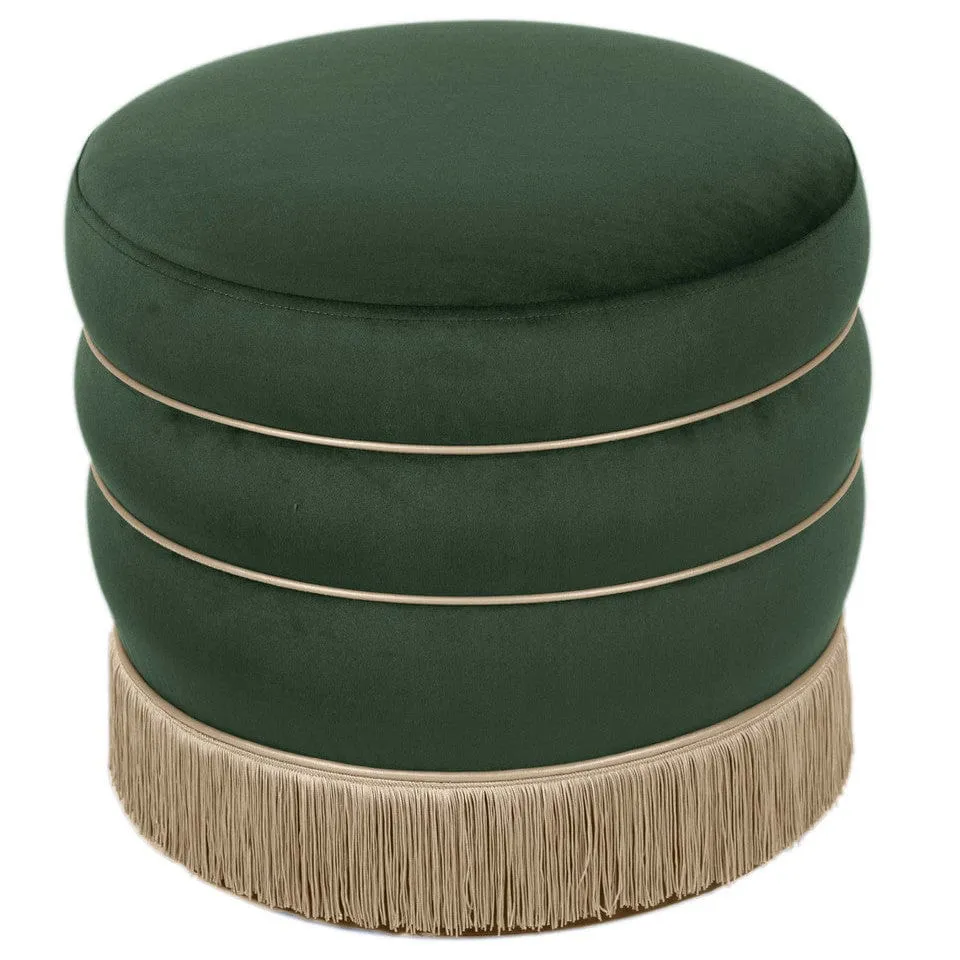 Frankie Velvet Ottoman