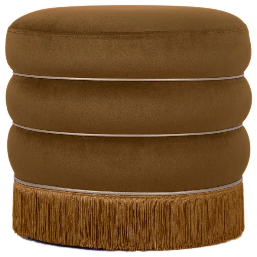 Frankie Velvet Ottoman