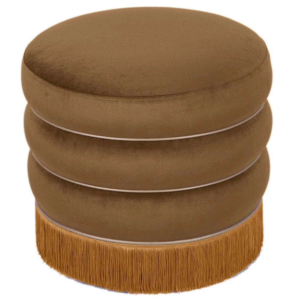 Frankie Velvet Ottoman
