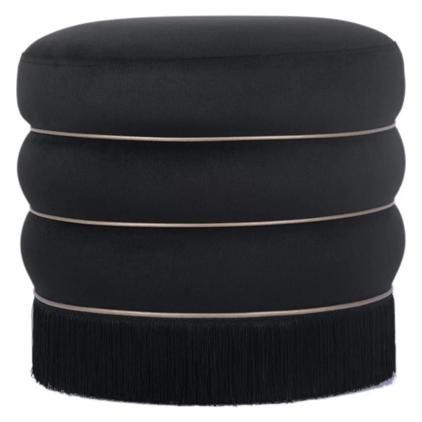 Frankie Velvet Ottoman