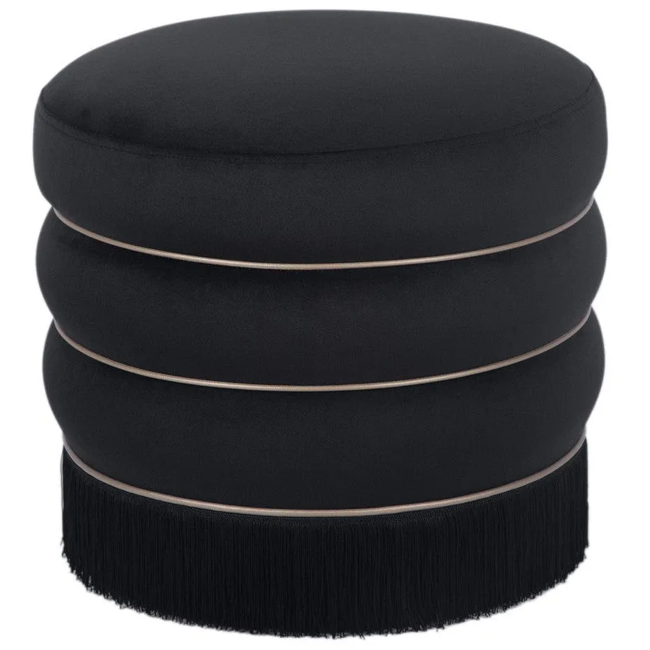 Frankie Velvet Ottoman