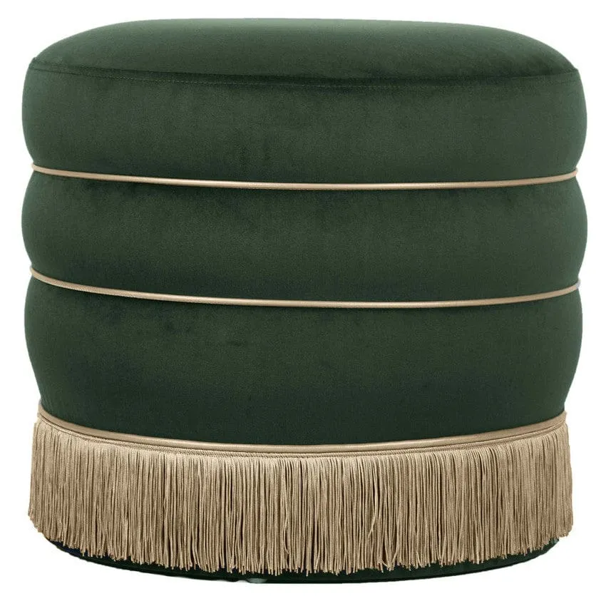 Frankie Velvet Ottoman