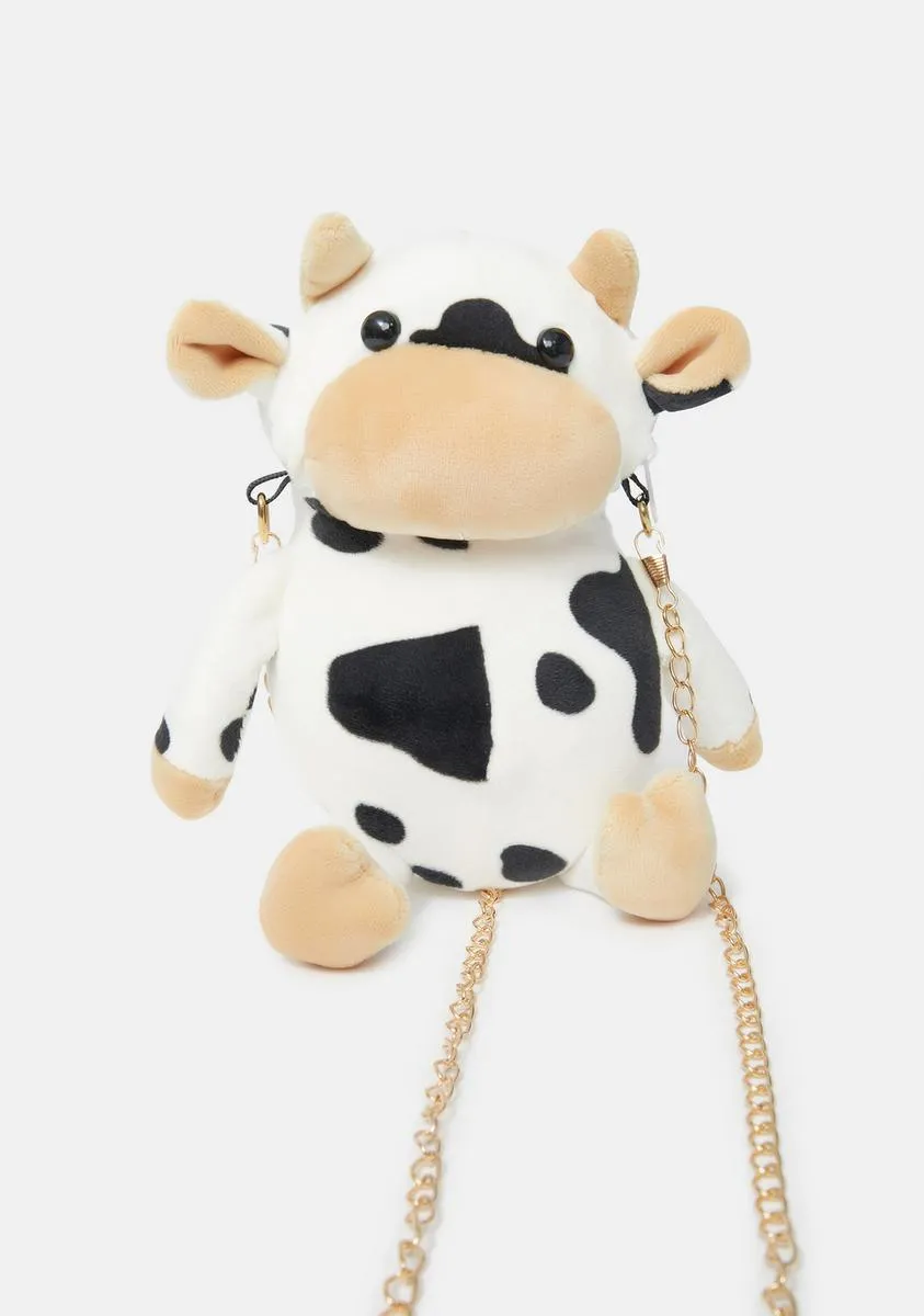 Friends Not Food Cow Shoulder Bag