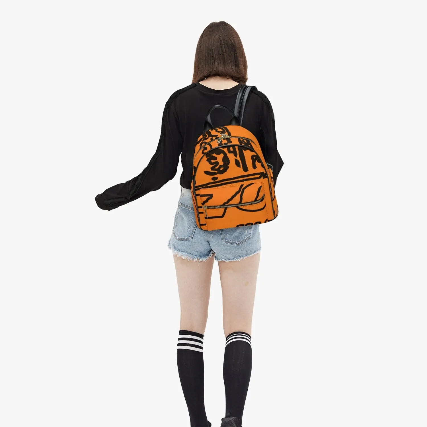 FZ Draw Printed PU Backpack
