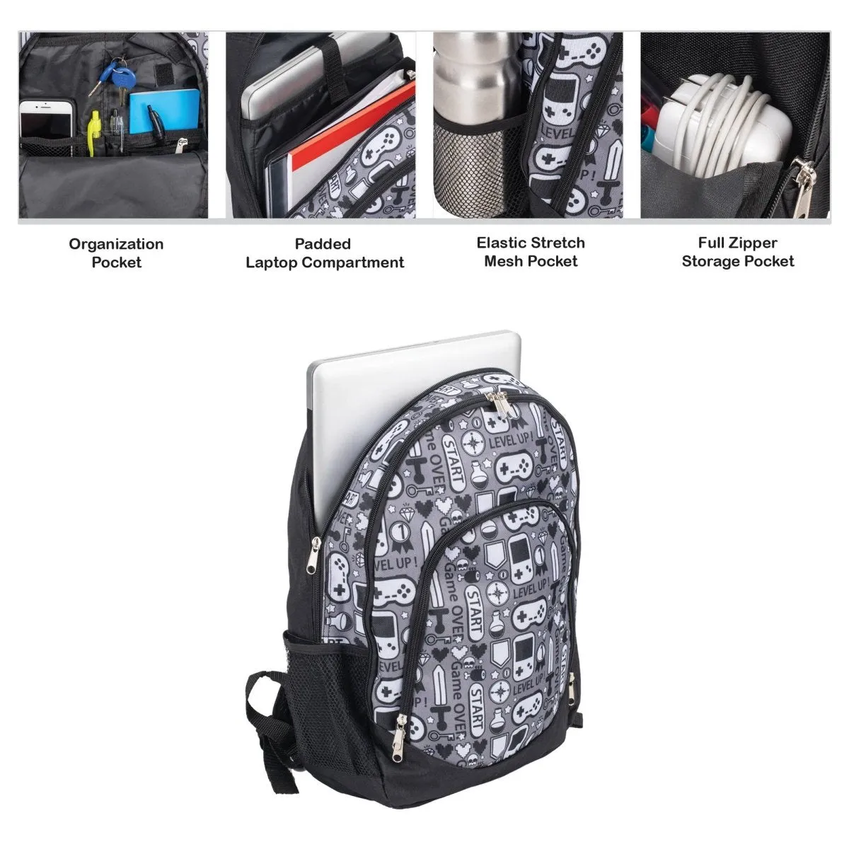 Gamer Backpack & Lunchbag Set