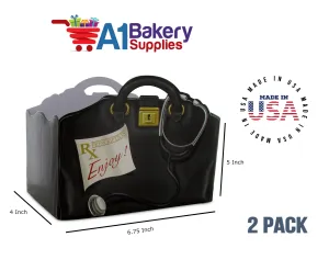 Get Well Doctors Bag, Medical Bag, Nurse Bag, Basket Box, Theme Gift Box, Small 6.75 (Length) x 4 (Width) x 5 (Height), 2 Pack