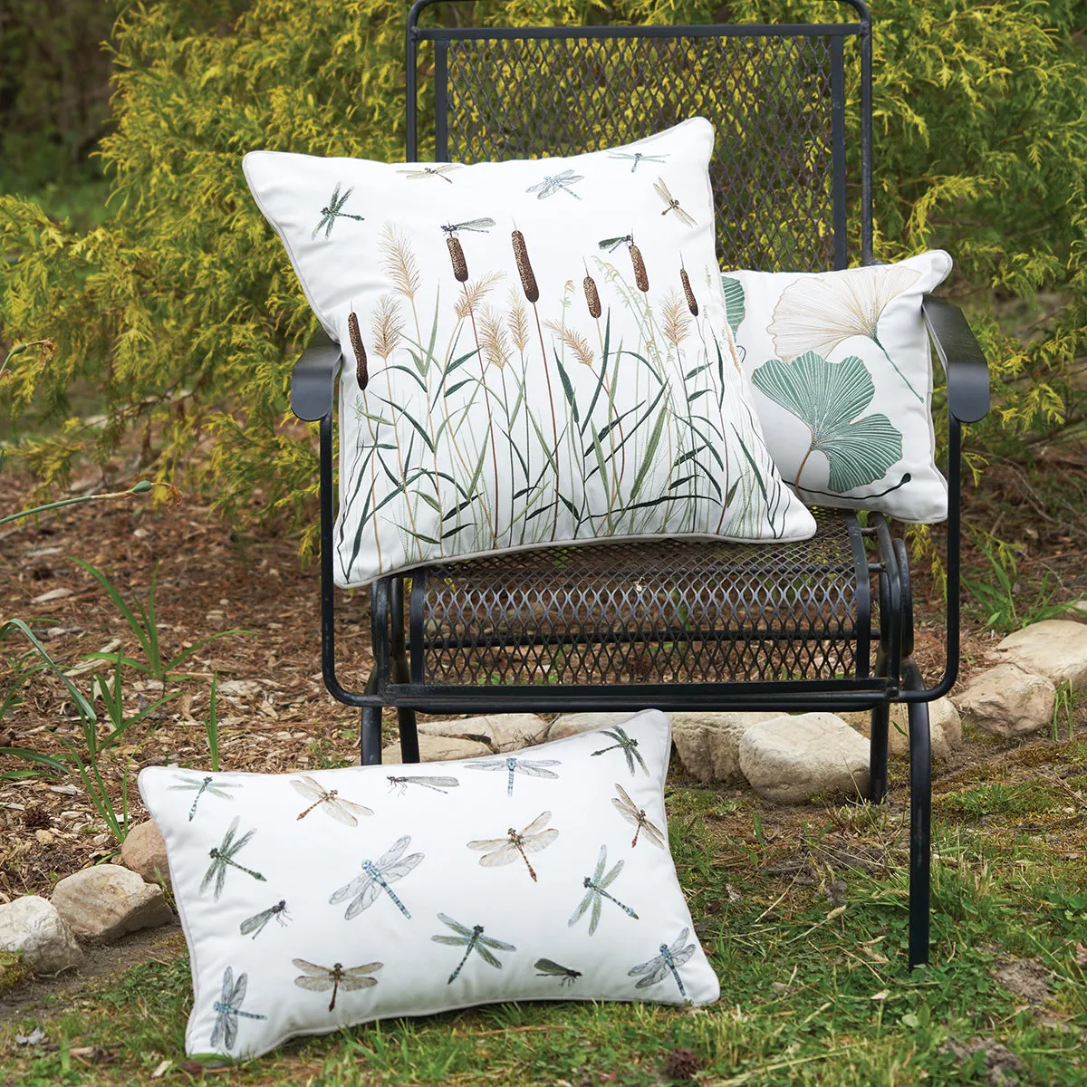 Ginkgo Indoor Outdoor Lumbar Pillow