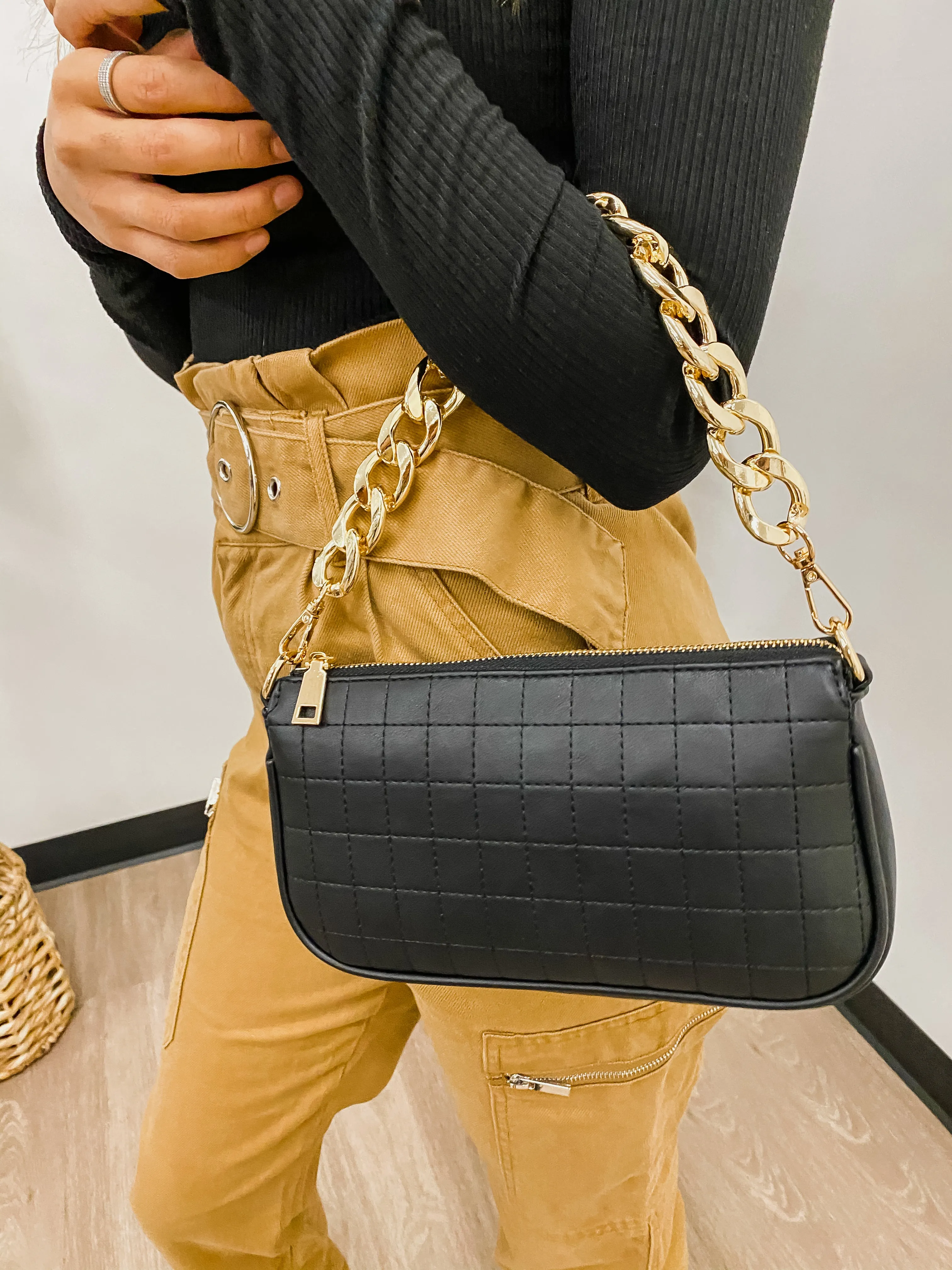 Gold Chain 90's Style Mini Bag