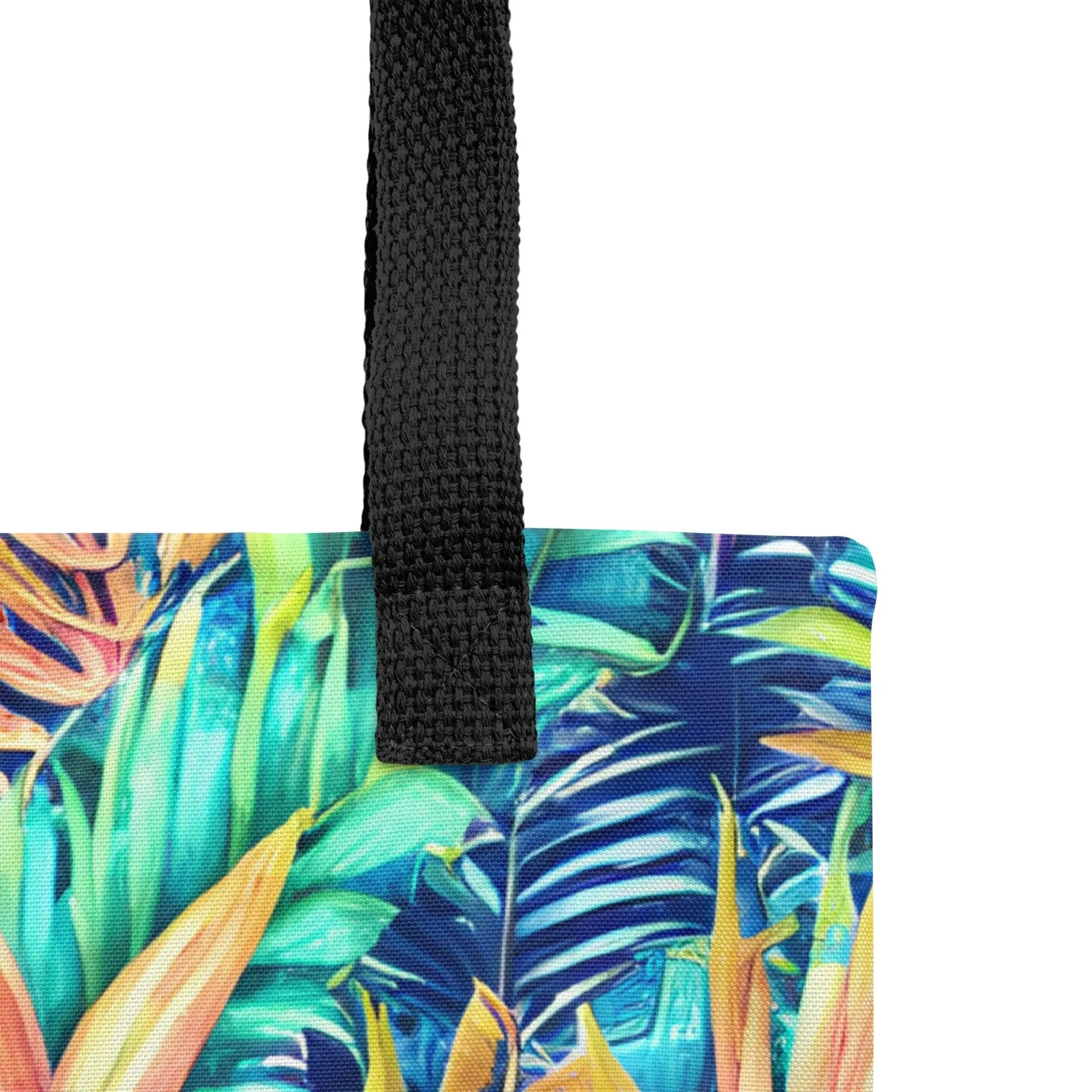 Hawaiian Tropical Leaves Tote Bag