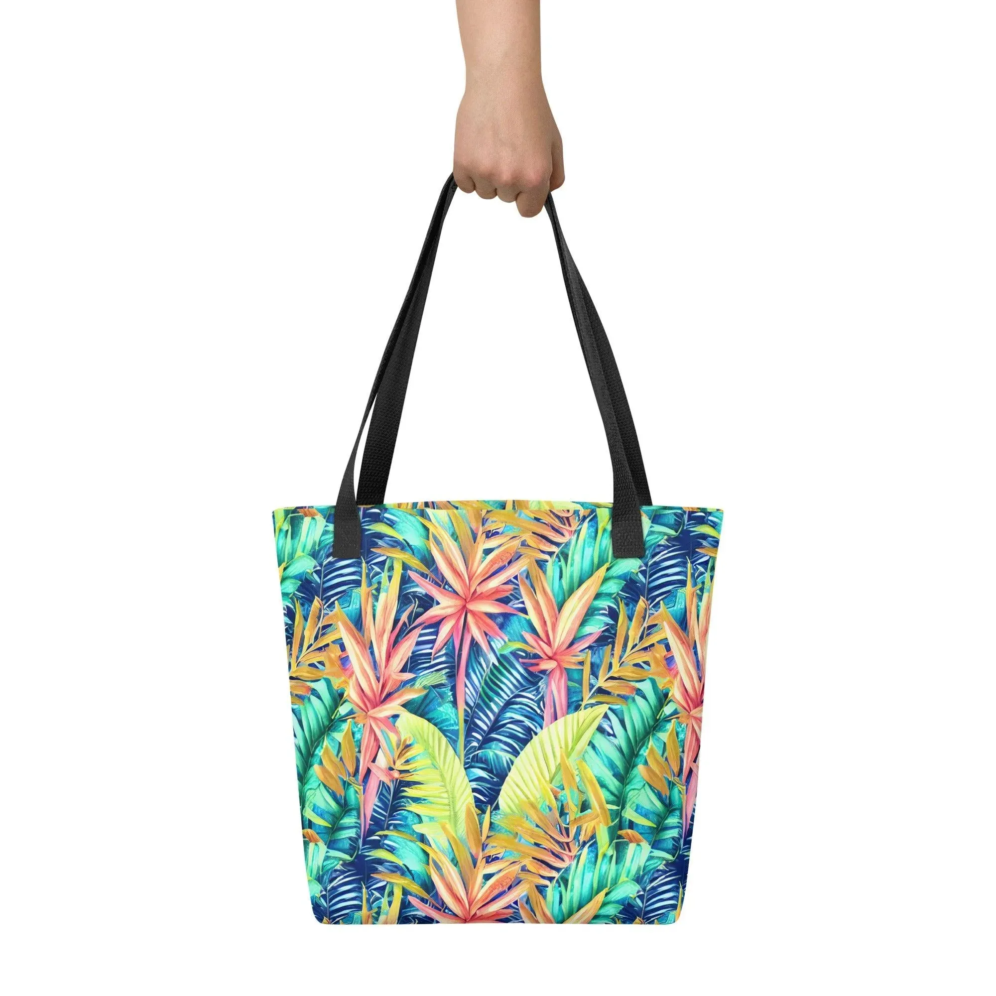 Hawaiian Tropical Leaves Tote Bag