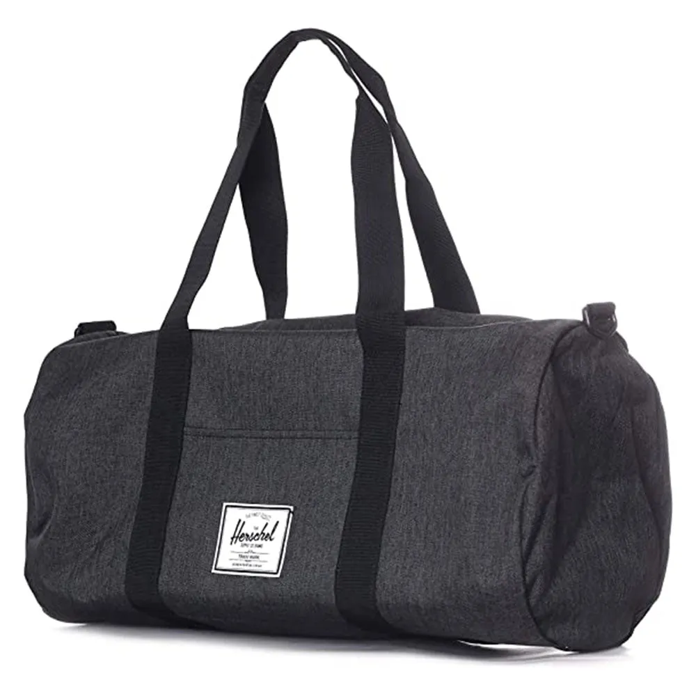 Herschel Unisex Black Crosshatch/Black Mid-Volume 28.0L Sutton Duffel Bag - 10251-02093-OS