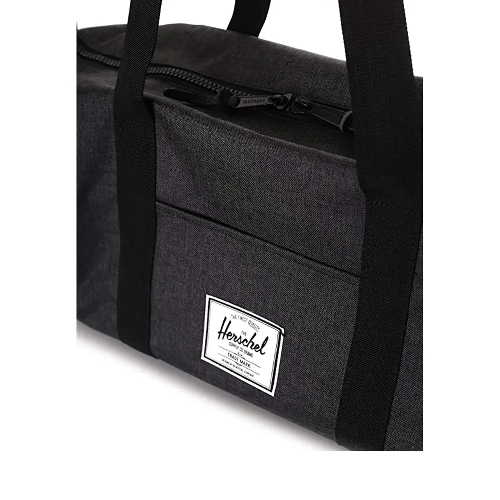 Herschel Unisex Black Crosshatch/Black Mid-Volume 28.0L Sutton Duffel Bag - 10251-02093-OS