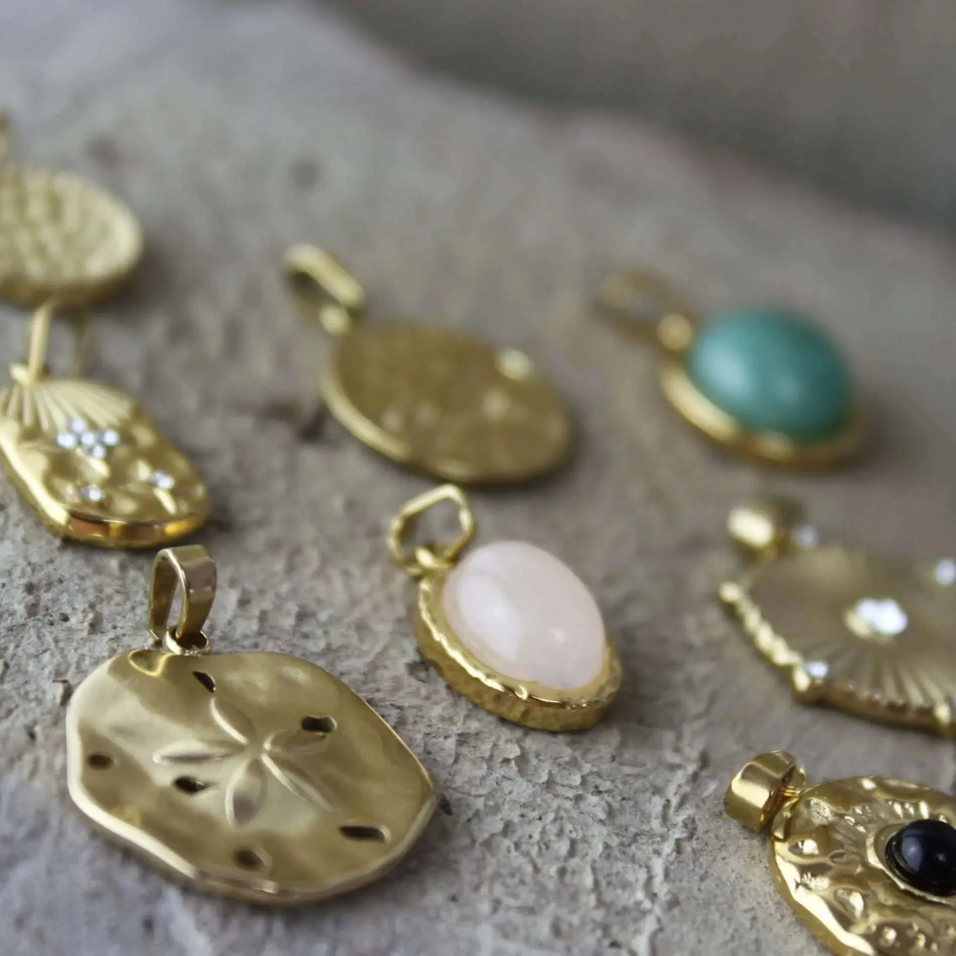 Hope Waterproof Charm No 6 18K Gold Plating